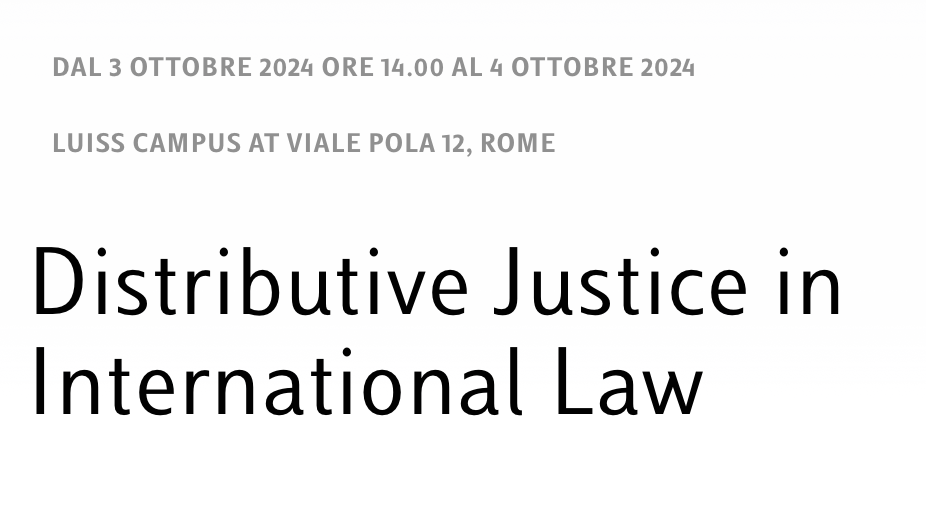 Distributive Justice in International Law